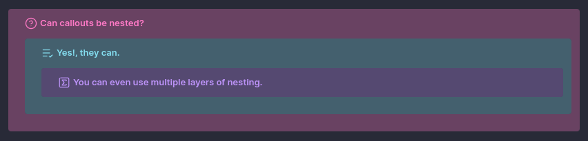 Nested callouts in Obsidian